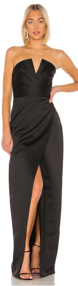 Jay Godfrey Darcy Strapless Satin Gown